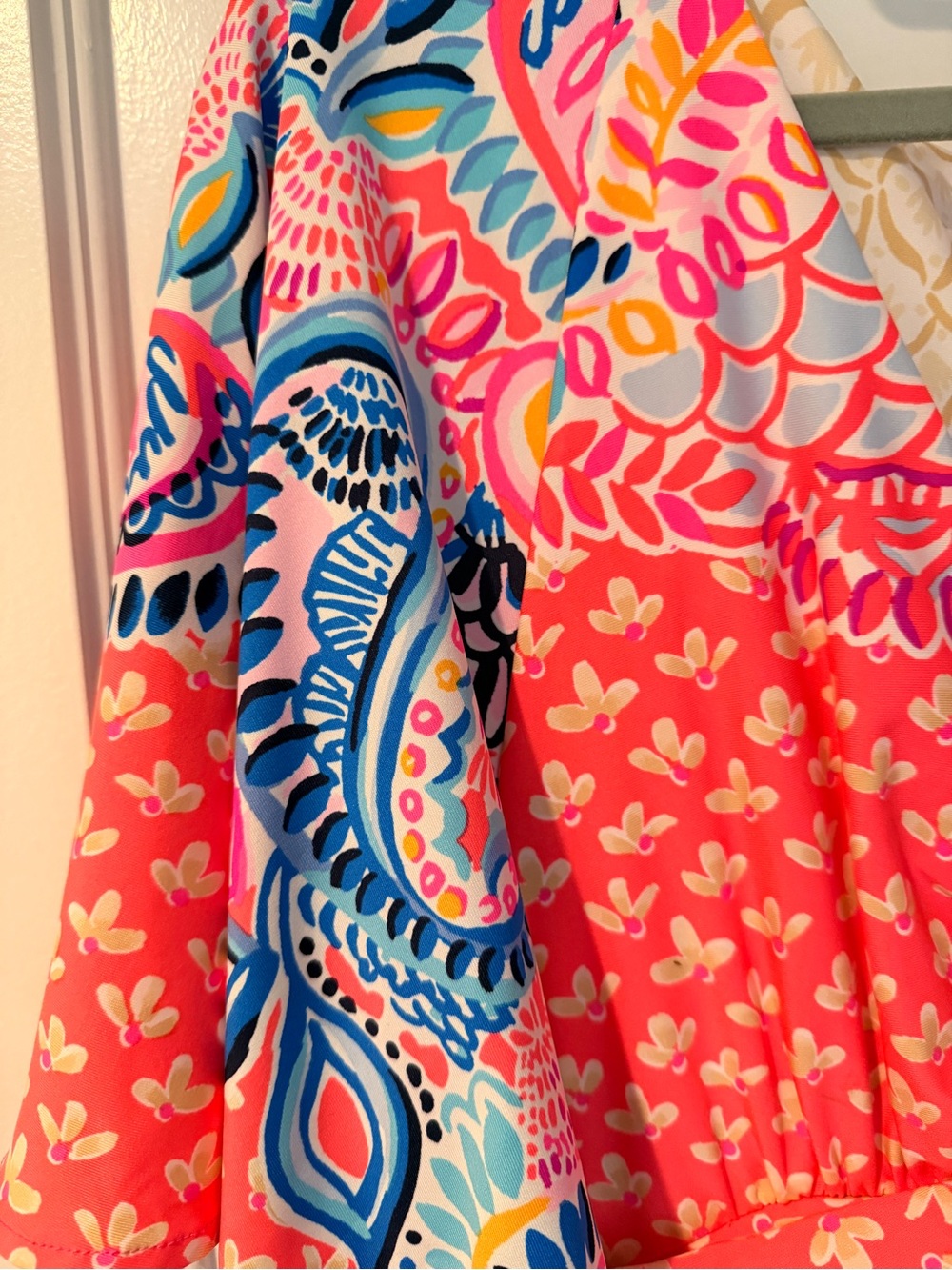 Lilly Pulitzer Mika Coral Spritz Printed V-Neck Maxi Dress - Picture 6 of 7